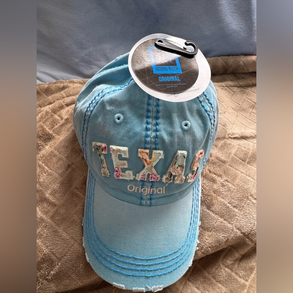 Robin Ruth Light Blue Texas Cap
